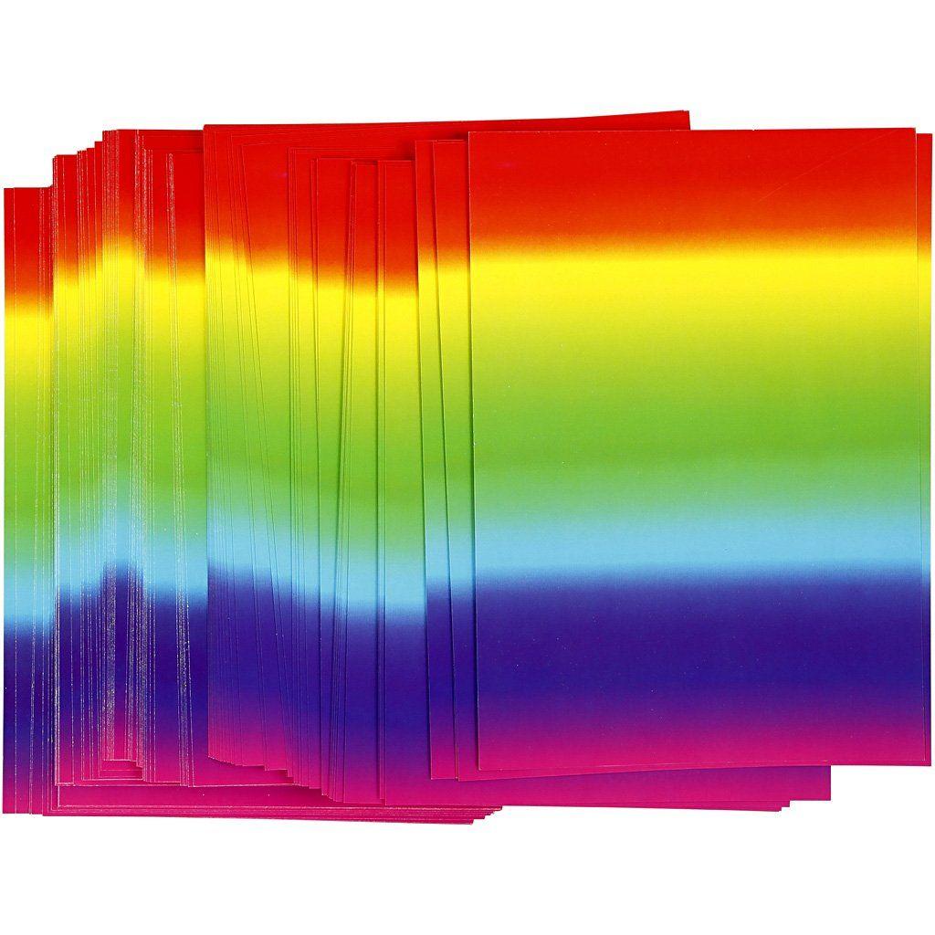 Creativ A4 Rainbow Coloured Card - Pack of 100 Sheets