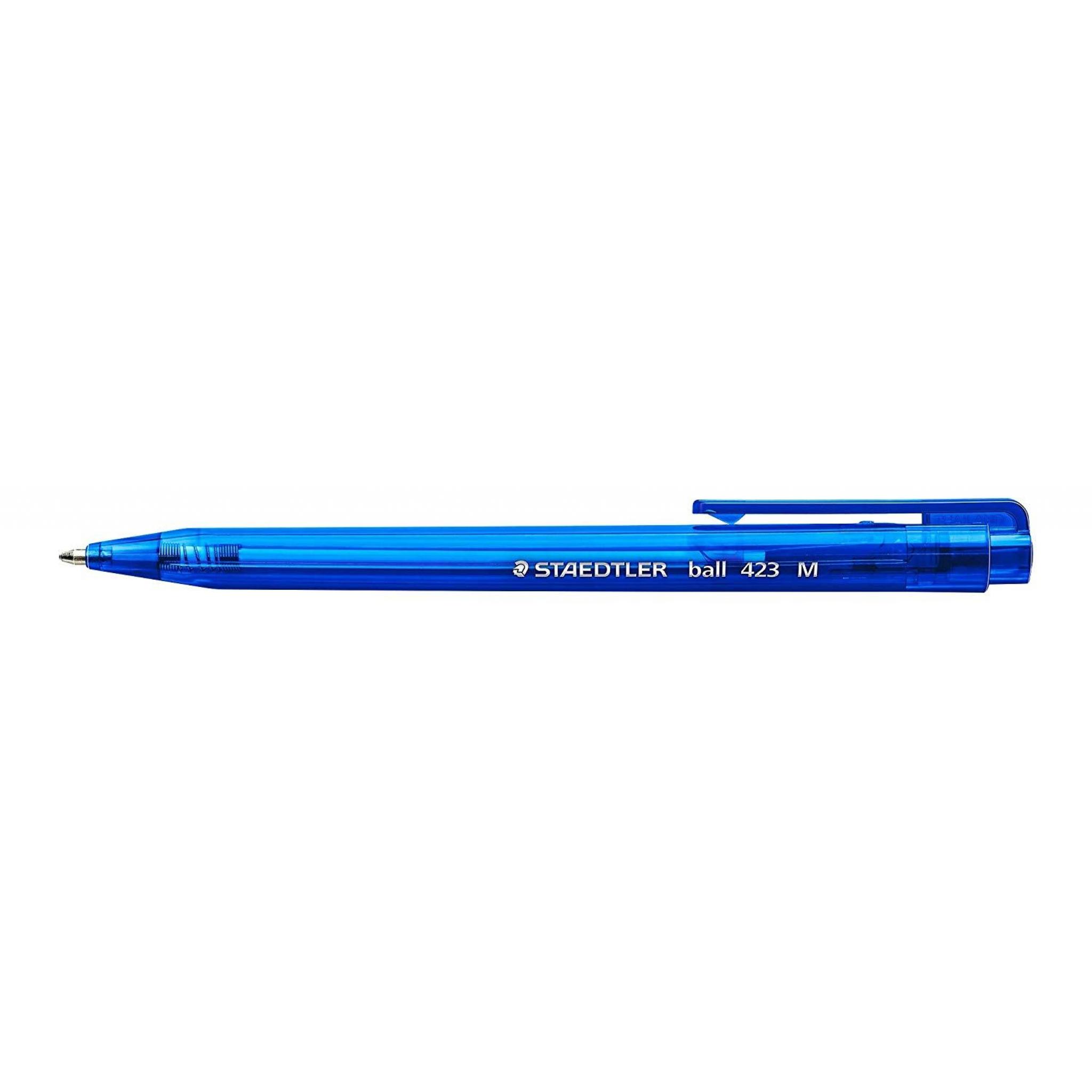 Staedtler Retractable Ballpoint Pen Medium Blue Pack of 10
