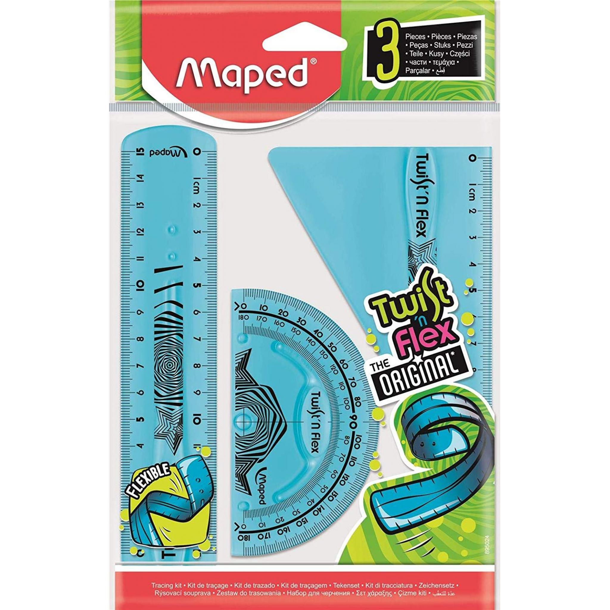 Maped Twistn Flex Geometry Set 3 Piece Blue