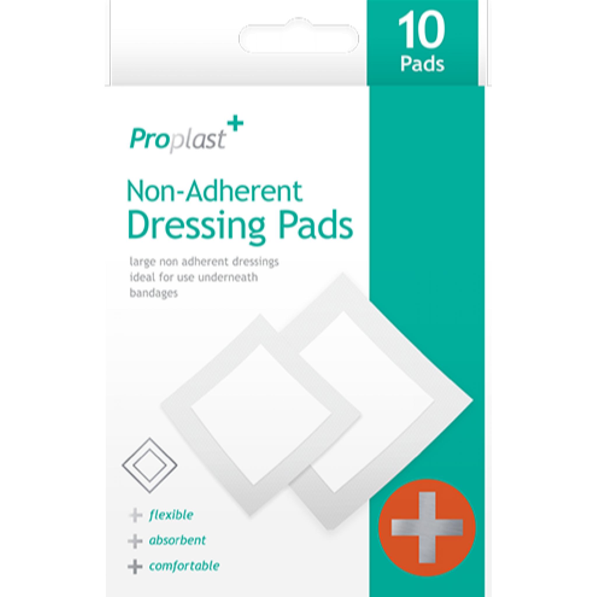 ProPlast NonAdherent Dressing Pads Pack of 10