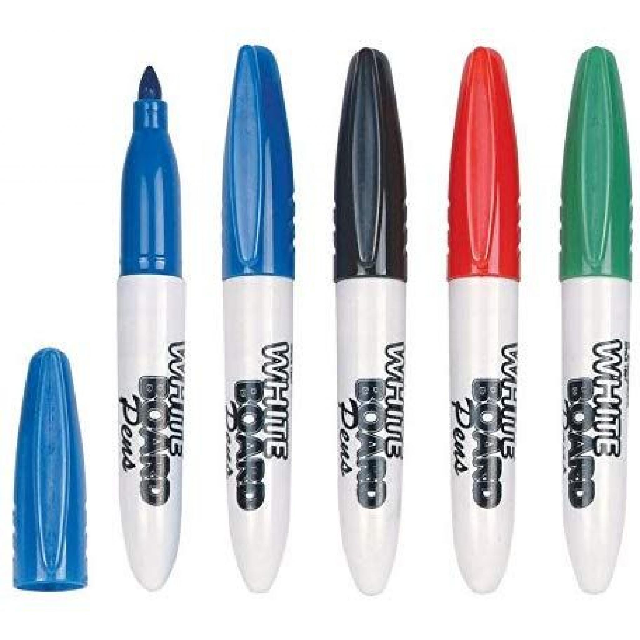 Helix Mini Whiteboard Marker Pens Asst Colours Pack of 4