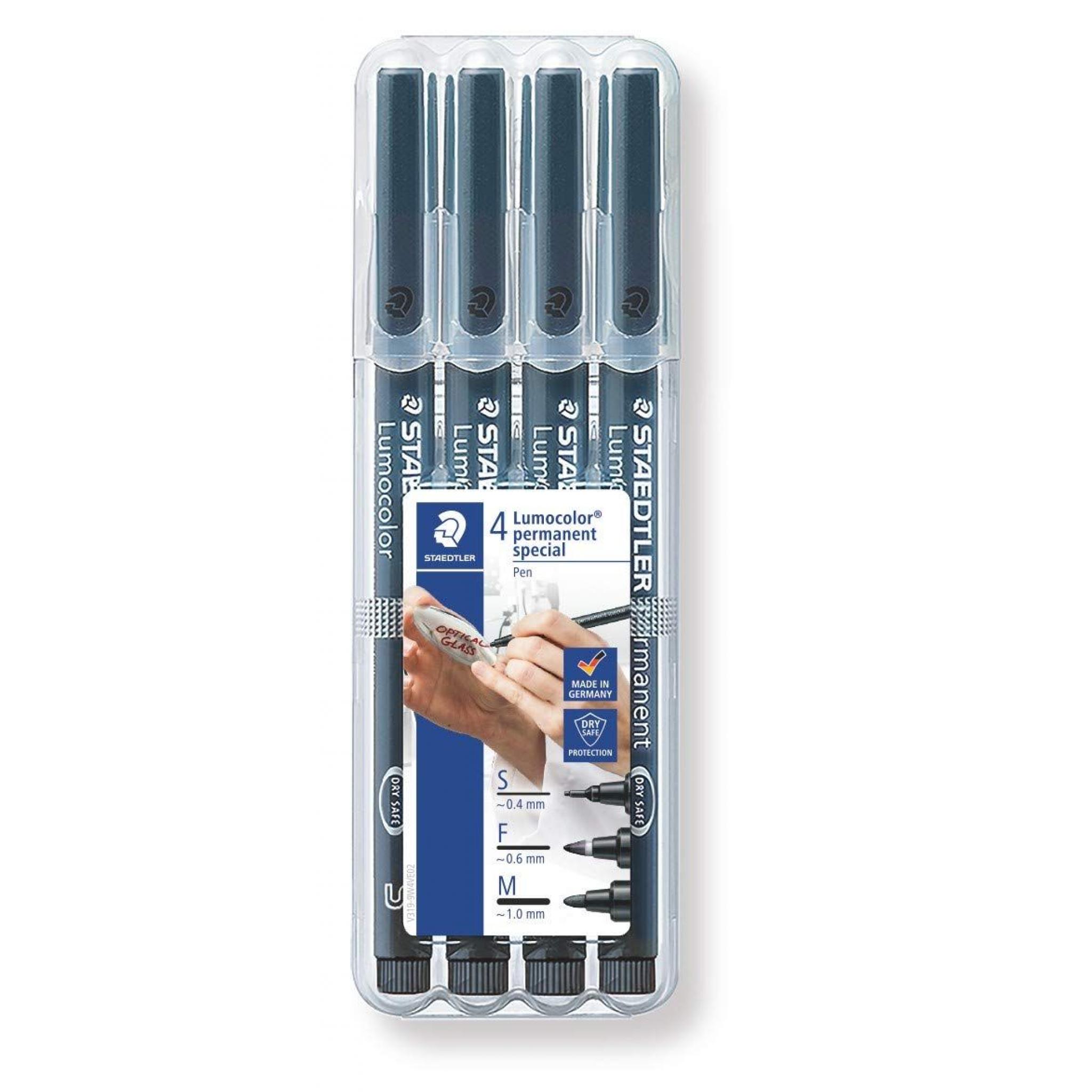 Staedtler Lumocolor Permanent Special Assorted Pack of 4