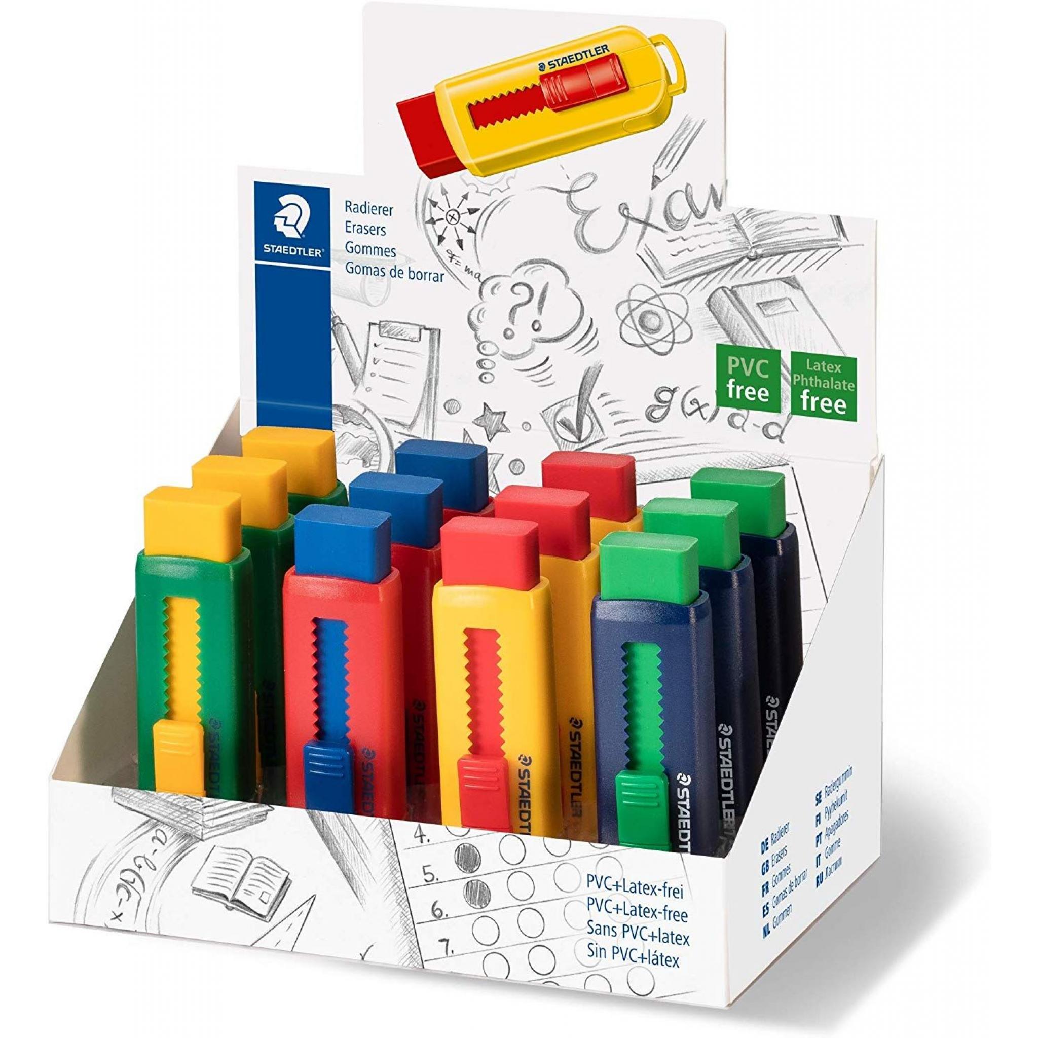 Staedtler PVC Free Sliding Eraser Assorted Colours Single