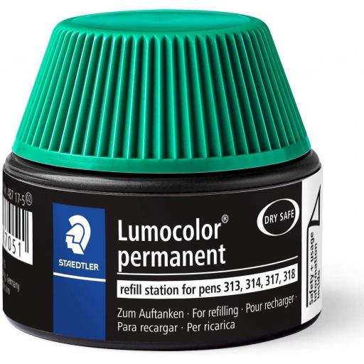 Staedtler Lumocolor Permanent Ink Refill - Green
