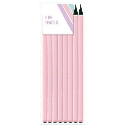 Blok HB Pencils, Assorted Pastel Colours - Set of 8