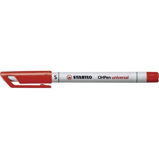 Stabilo OH Pen Non-Perm, Superfine - Red