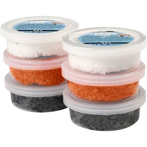 Creativ Foam Clay 14g, Halloween Colours - Pack of 6