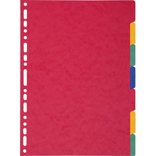 Exacompta A4 Coloured Dividers - 7 Part