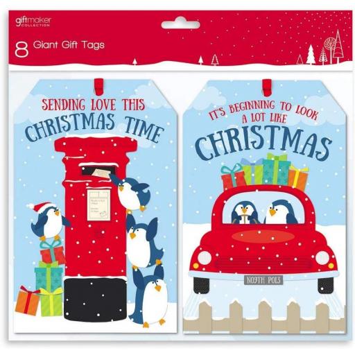 IGD Giftmaker Giant Gift Tags - Pack of 8