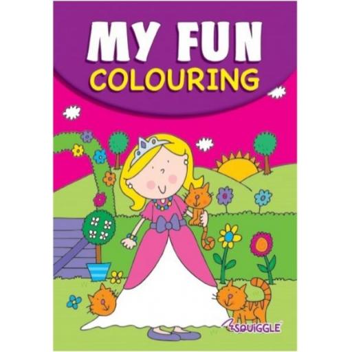 Squiggle A5 My Fun Colouring Book - Princess