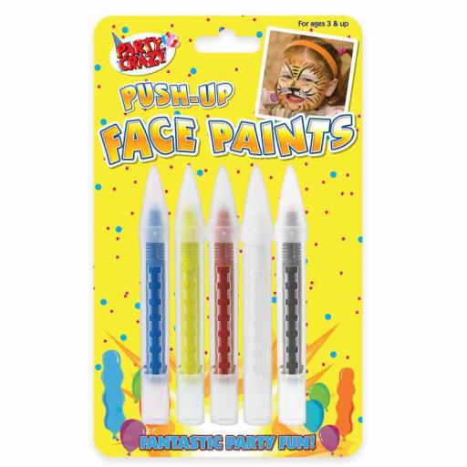 Tallon Party Crazy Push-up Face Paints - Pack of 5