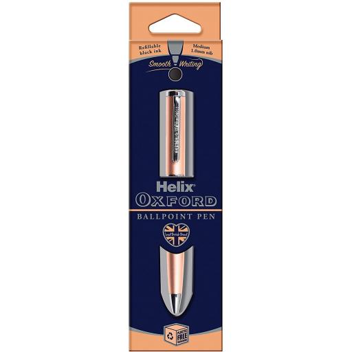 Helix Oxford Premium Ballpoint Pen - Rose Gold