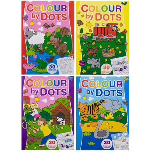 Colour by Dots Colouring Book - Assorted