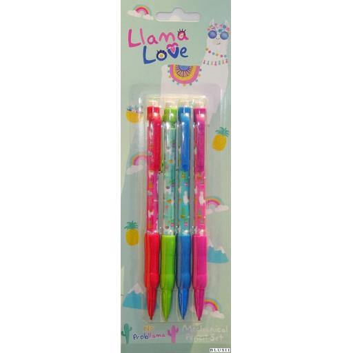 PMS Llama Love Mechanical Pencils - Pack of 4