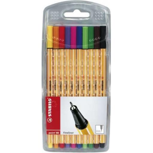 Stabilo Point 88 Fineliner Pens - Pack of 10
