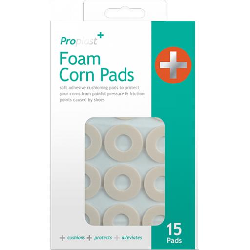 Proplast Foam Corn Relief Pads - Large Round, Pack of 15