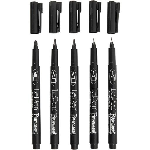 Creativ Le Pen Permanent Markers - Pack of 5
