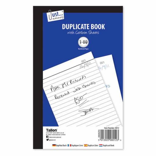 JS Duplicate Book Full Size with Carbon Sheets - 80 Sets