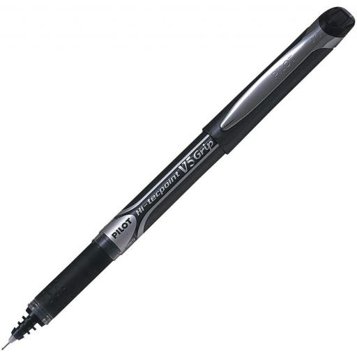 Pilot Hi-Tecpoint V5 Grip Liquid Ink Rollerball Pen, Fine Tip - Black