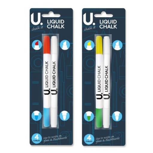 U. Liquid Chalk Double-Ended Pens - Pack of 2
