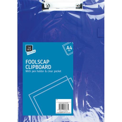 The Box A4 Foolscap Clipboard - Assorted Colours