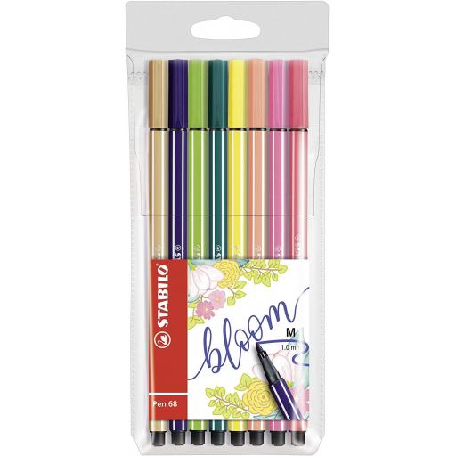 Stabilo Pen 68 Living Colours, Bloom - Pack of 8