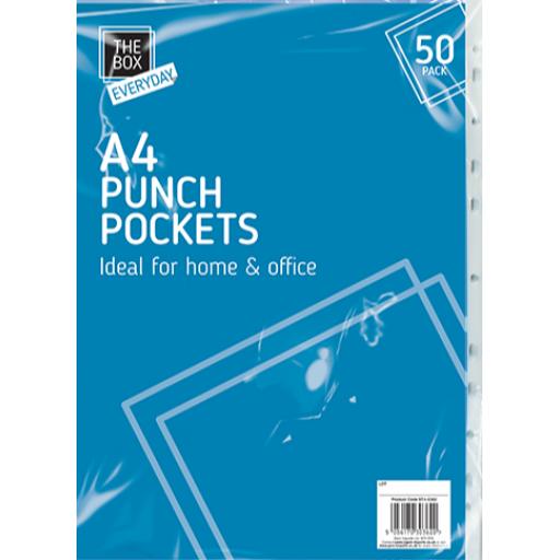 The Box A4 Punch Pockets - Pack of 50