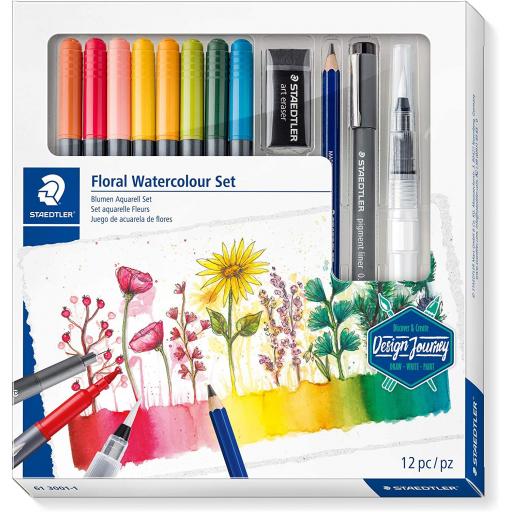 Staedtler Design Journey Floral Watercolour Set
