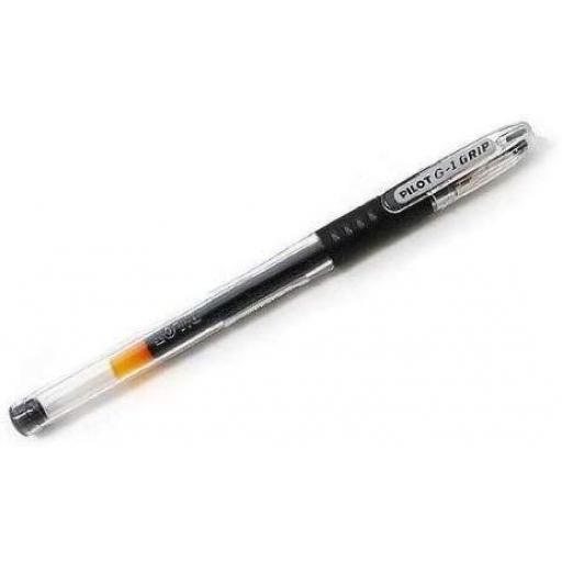Pilot G-1 Grip Gel Ink Rollerball Pen Fine Tip - Black