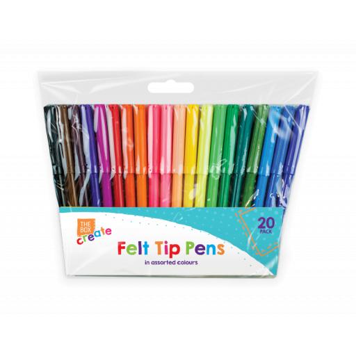 The Box Felt Tip Pens - Pack of 20