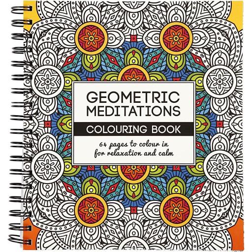 Creativ Spiral Colouring Book 64pg - Geometric Meditations