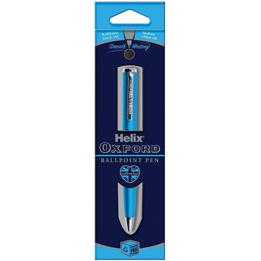 Helix Oxford Premium Ballpoint Pen - Light Blue