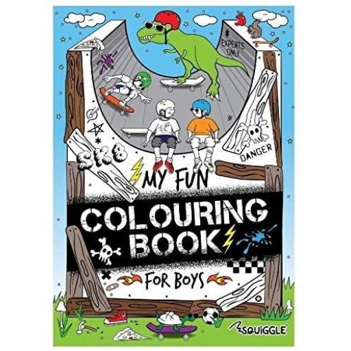 Squiggle My Fun Colouring Book Boys