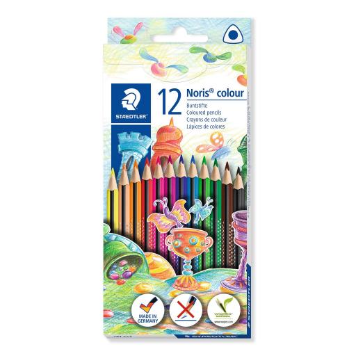 Staedtler Noris Triangular Colouring Pencils - Pack of 12