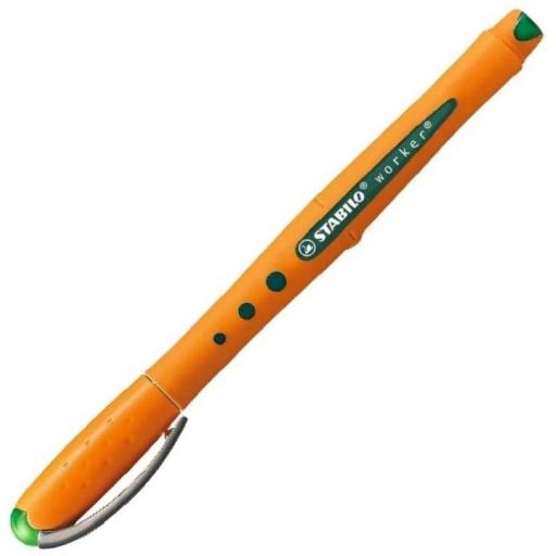 Stabilo Worker+ Rollerball Pen, Fine - Green