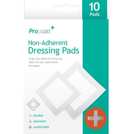 ProPlast Non-Adherent Dressing Pads - Pack of 10