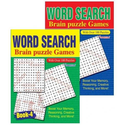 Squiggle A4 Wordsearch Books - Set of 2