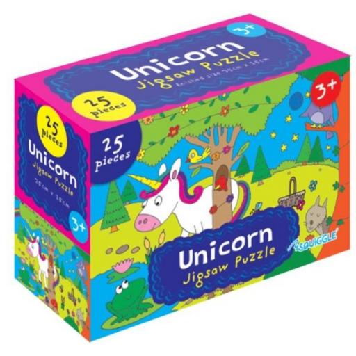 Squiggle Unicorn Jigsaw Puzzle - 25 Pieces