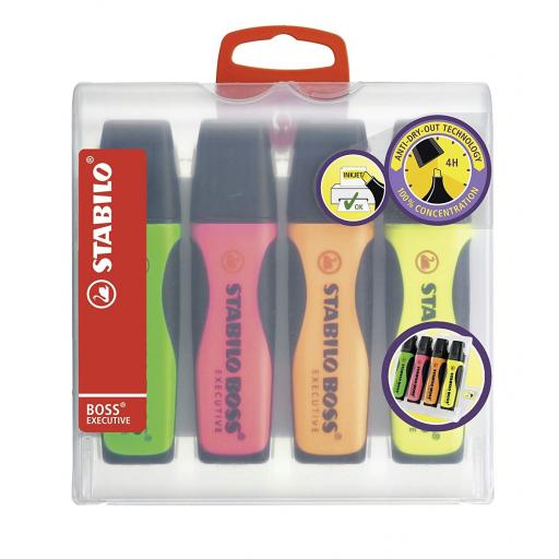Stabilo Boss Executive Highlighter Pens - Pack of 4