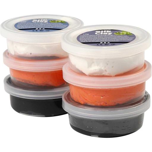 Creativ Silk Clay 14g, Halloween Colours - Pack of 6