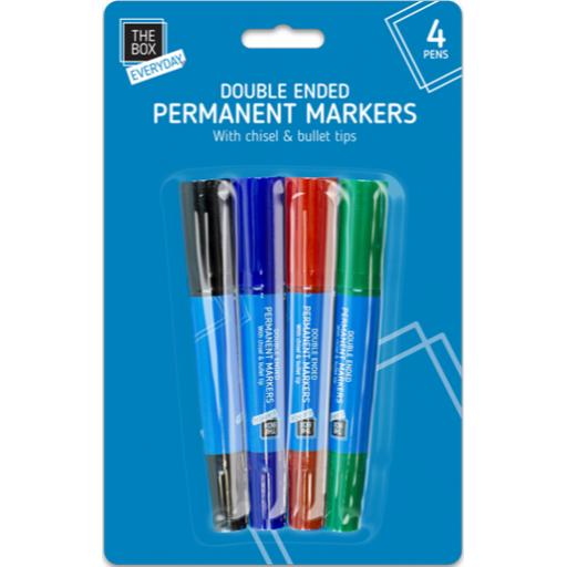 The Box Double Ended Permanent Markers - Pack of 4