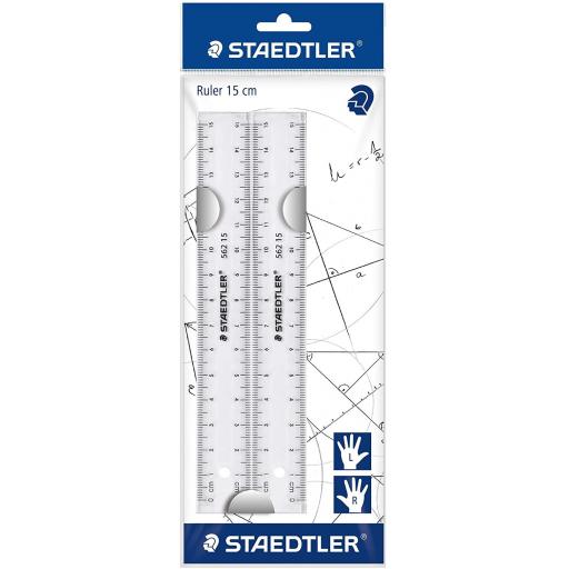 Staedtler Plastic Ruler 15cm - Pack of 2