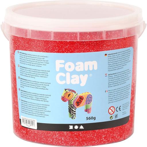Creativ Foam Clay 560g Bucket - Red