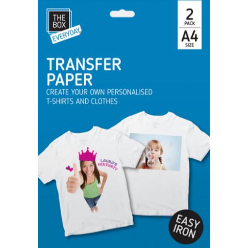 The Box A4 T-Shirt Transfer Paper - Pack of 2