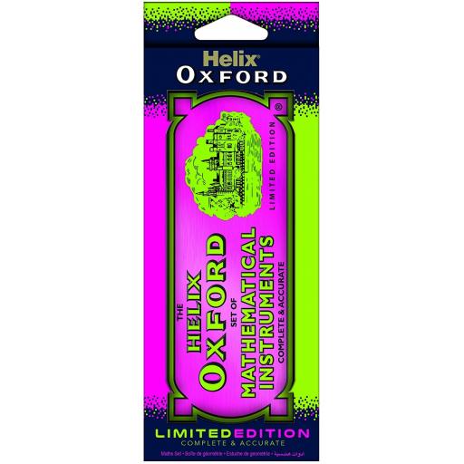 Helix Oxford Limited Edition Maths Tin Clash - Pink & Green