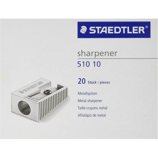 Staedtler Single Hole Metal Pencil Sharpener - Box of 20