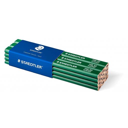Staedtler Carpenter Pencils 6H Grade Hard - Pack of 12