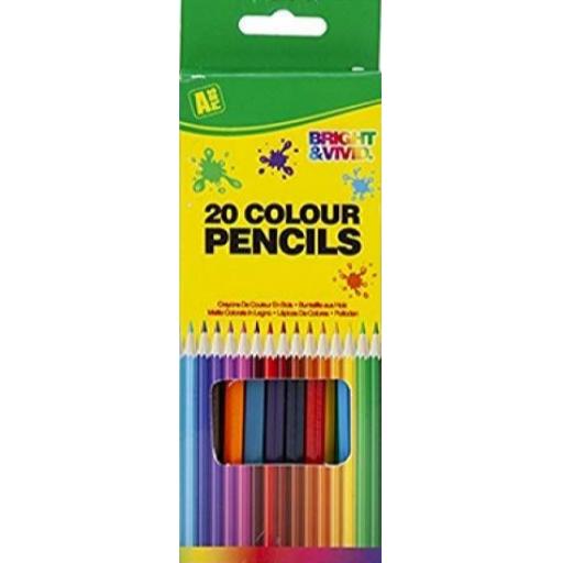 PMS Bright Colouring Pencils - Pack of 20