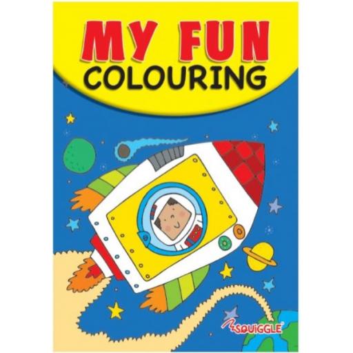 Squiggle A5 My Fun Colouring Book - Space