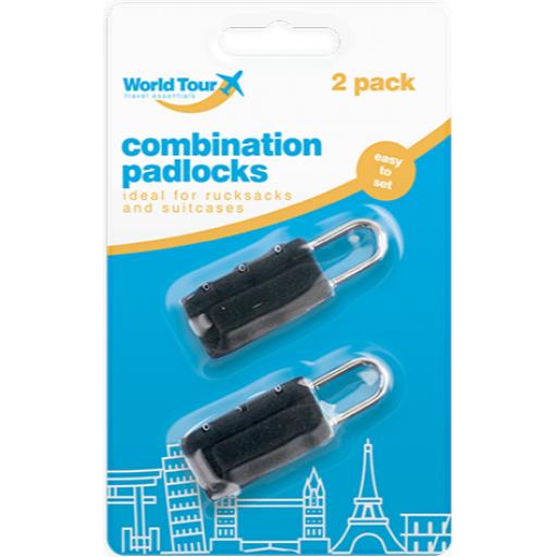 World Tour Combination Padlocks - Pack of 2
